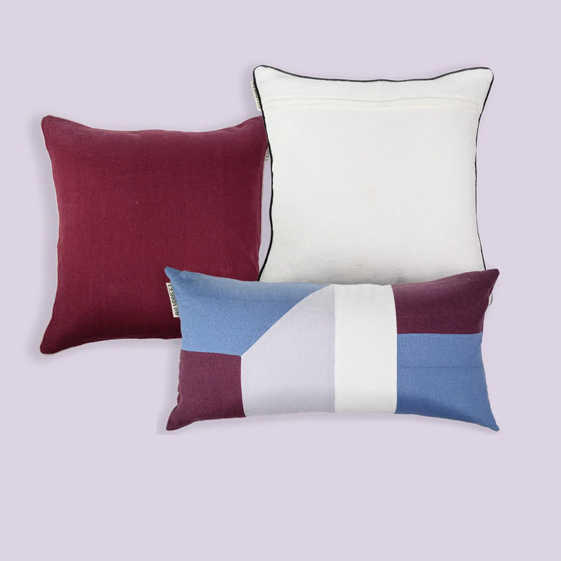 Vinlin + Hvitlin + Fjell Blå Putetrekk