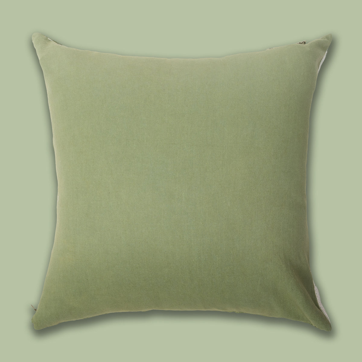 Rammerik Oliven brodert pynteputetrekk 45x45 cm