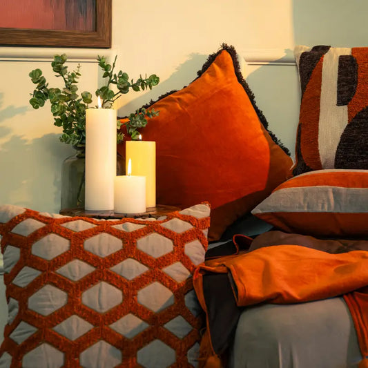 Ro Kolleksjonen - 5 putetrekk 45 cm x 45 cm , 50 cm x 50 cm