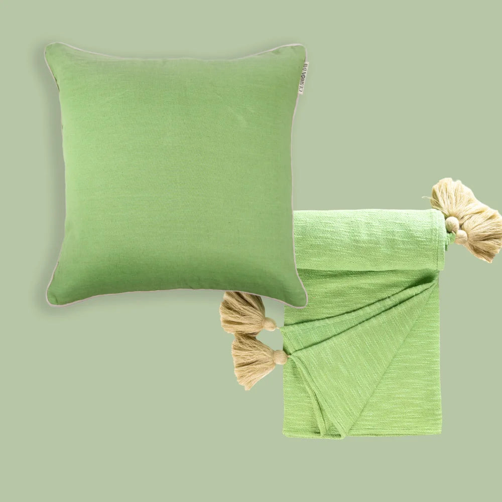 Gresslin Putetrekk + Grønn Hygge Pledd