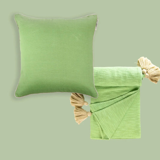 Gresslin Putetrekk + Grønn Hygge Pledd