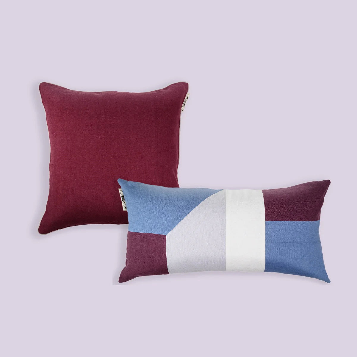 Vinlin - Lin Putetrekk + Fjell Blå - Conscious Cushions Putetrekk