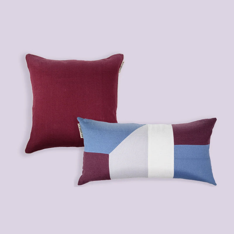 Vinlin - Lin Putetrekk + Fjell Blå - Conscious Cushions Putetrekk