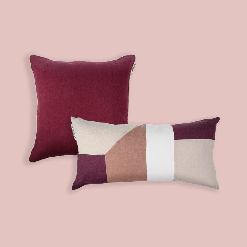 Vinlin - Lin Putetrekk + Fjell Vin - Conscious Cushions Putetrekk