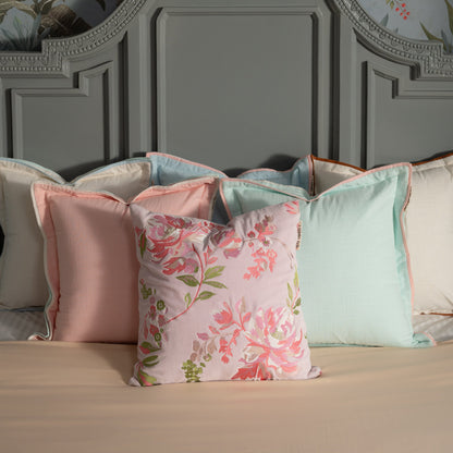 Rosalie Rosa brodert pynteputetrekk 45x45 cm