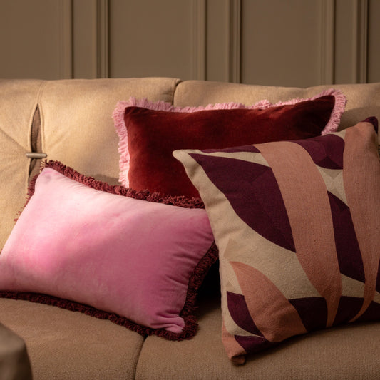 Fløyelsbris Blush fløyelsputetrekk 30x50 cm