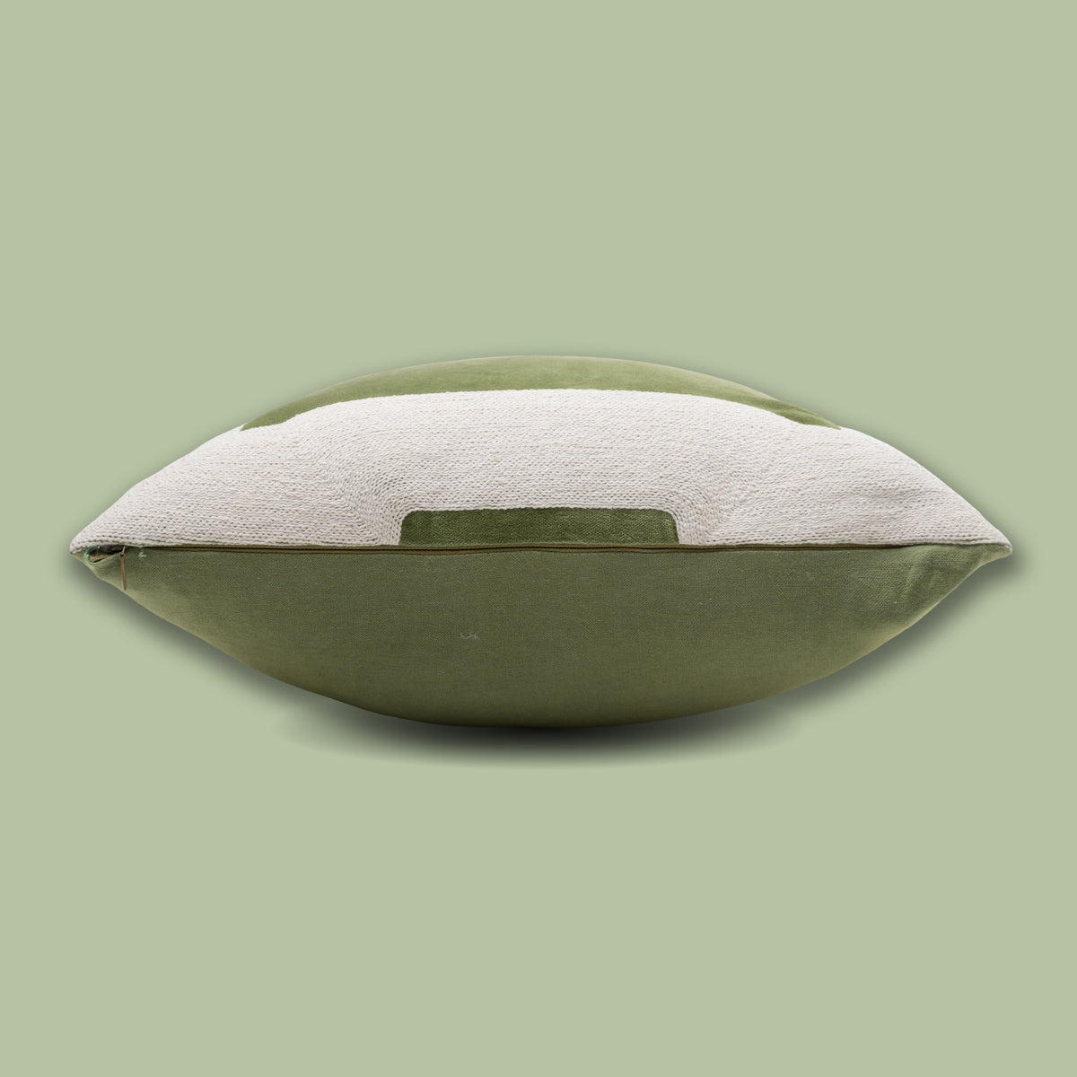 Rammerik Oliven brodert pynteputetrekk 45x45 cm
