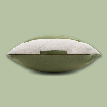Rammerik Oliven brodert pynteputetrekk 45x45 cm