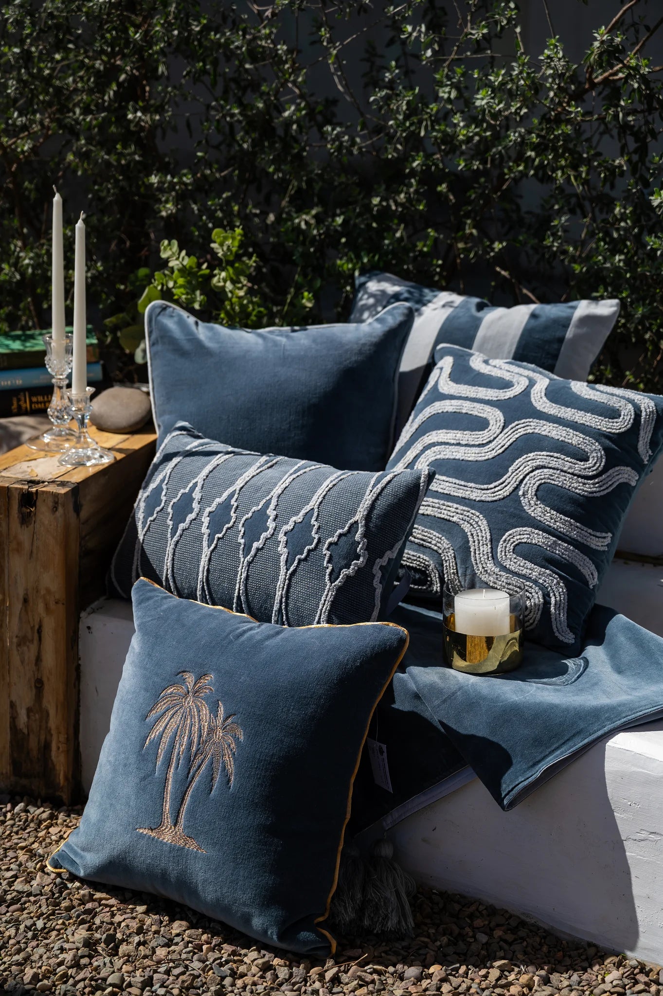 Geiranger - Fjord Fløyel Putetrekk