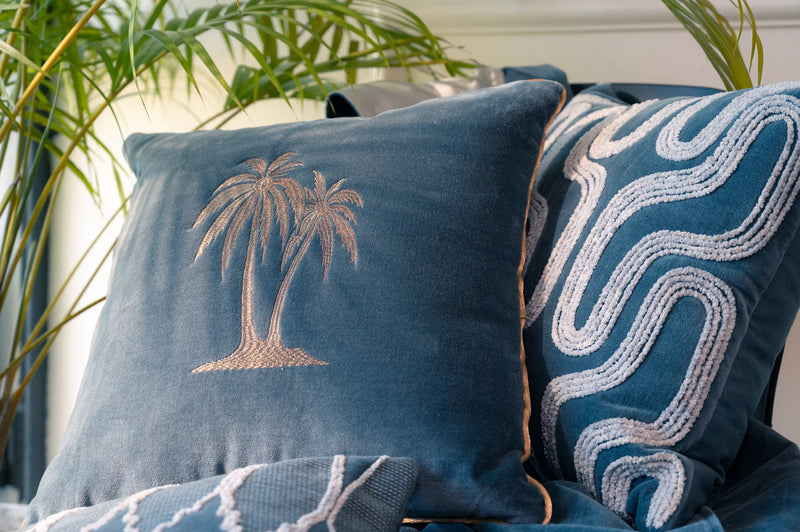 Palmevik - Fjord Fløyel Putetrekk