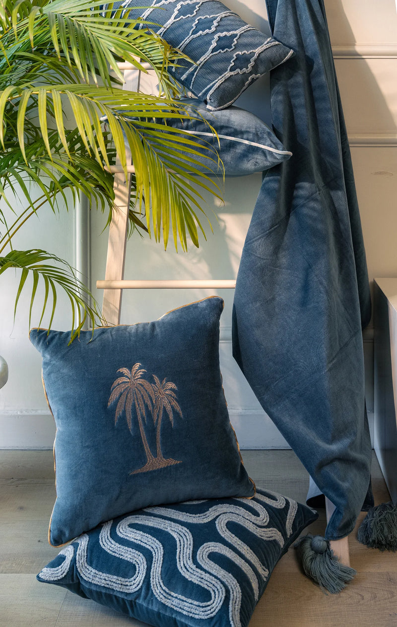 Palmevik - Fjord Fløyel Putetrekk