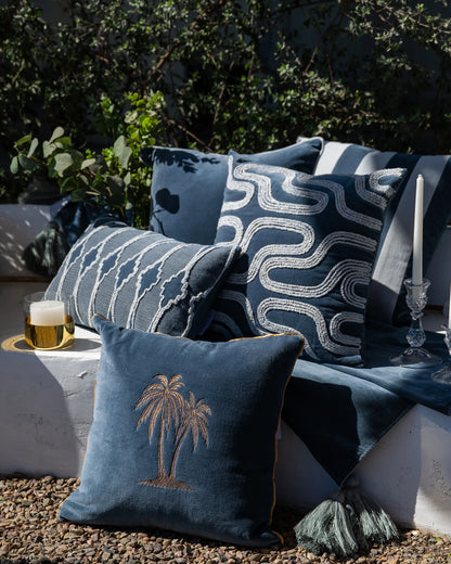 Palmevik - Fjord Fløyel Putetrekk