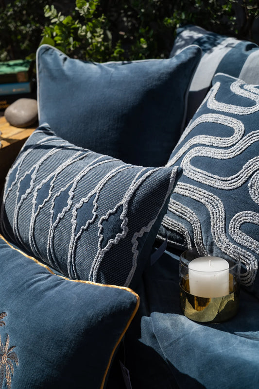 Tidevann - Fjord Fløyel Putetrekk