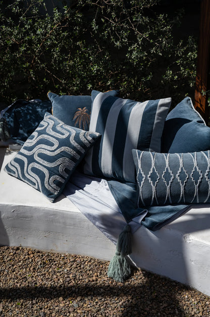 Tidevann - Fjord Velvet Cushion Cover